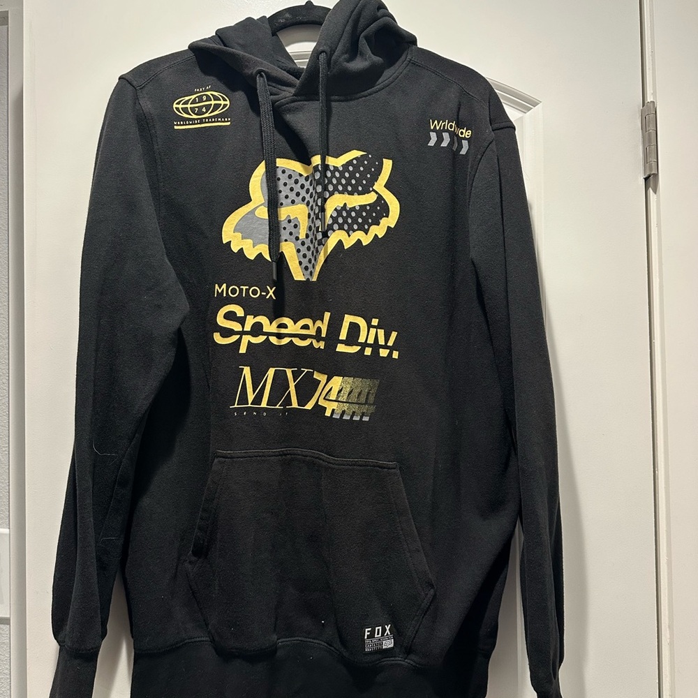 Fox Gold and Black Sweatshirt Hoodie